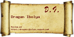 Dragan Ibolya névjegykártya